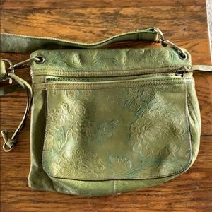 Green fossil purse